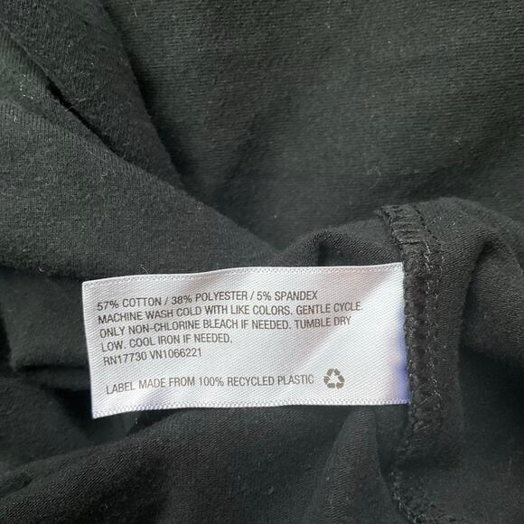 Isabel Maternity Women Midi Dress size XS Stretchy 3/4 Sleeve Solid Black - Picture 9 of 10